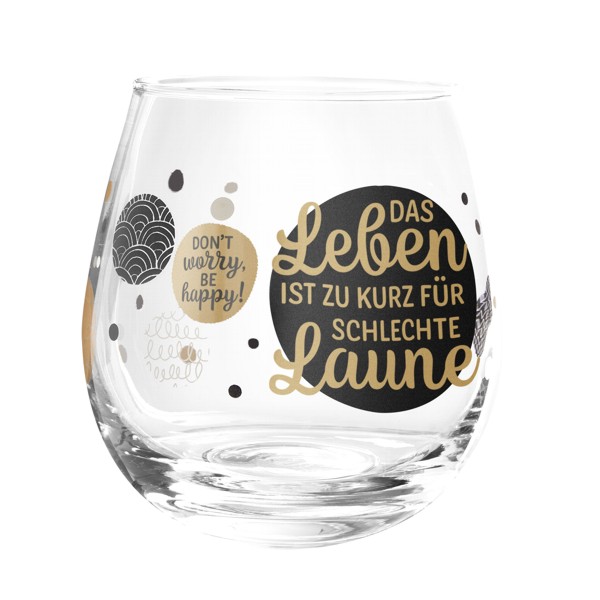 Formano Glas Spruch Das Leben Ist Zu Kurz F R Schlechte Laune Newstalgie