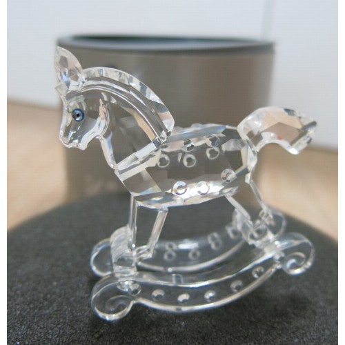 Swarovski Kristall Schaukelpferd 6 cm Figur Pferd Figurine Horse
