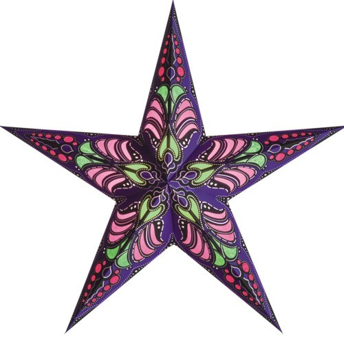 Starlightz Stern Ramadasa violett lila Papierstern Leuchtstern