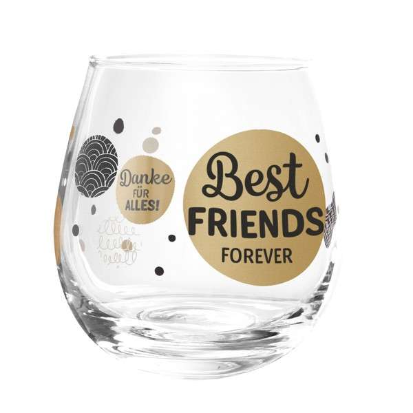 Formano Glas Spruch Best Friends forever Danke für alles Newstalgie