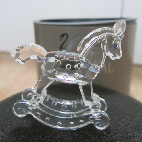 Swarovski Kristall Schaukelpferd 6 cm Figur Pferd Figurine Horse