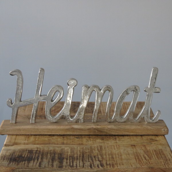 Schriftzug Heimat 43 x 17 cm Aluminium Holz Deko Objekt | Dekohäuser &  Objekte | Dekoration | WOHNEN | NEWSTALGIE