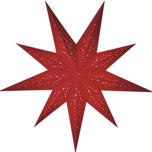 Starlightz Rosso Rot Leuchtstern Papier Stern Lampe Weihnachtsstern