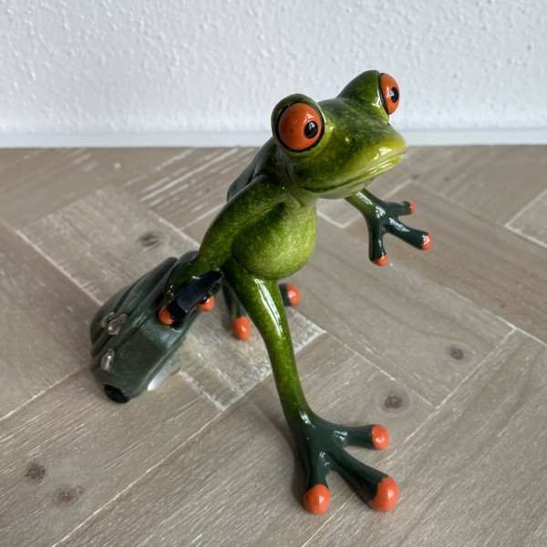 Formano Frosch stehend mit Koffer